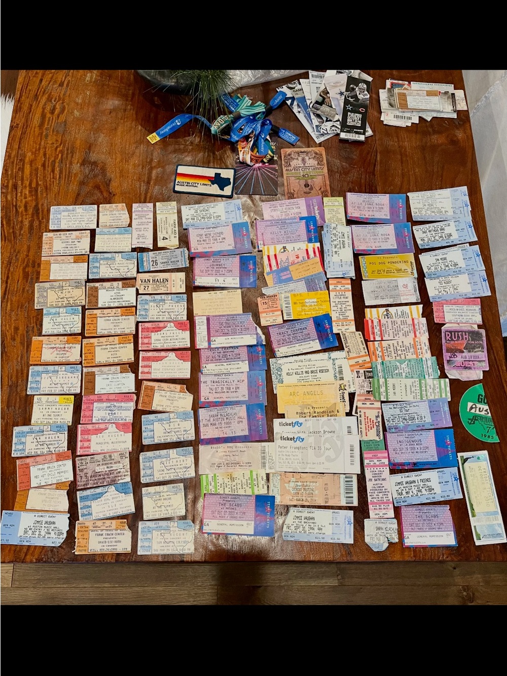 Assorted Vintage Concert Tickets - Multicolor Collection